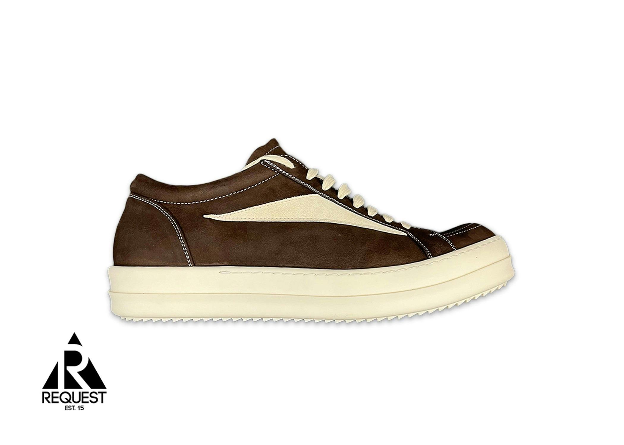 Rick Owens Luxor Vintage Sneaks "Brown Milk"