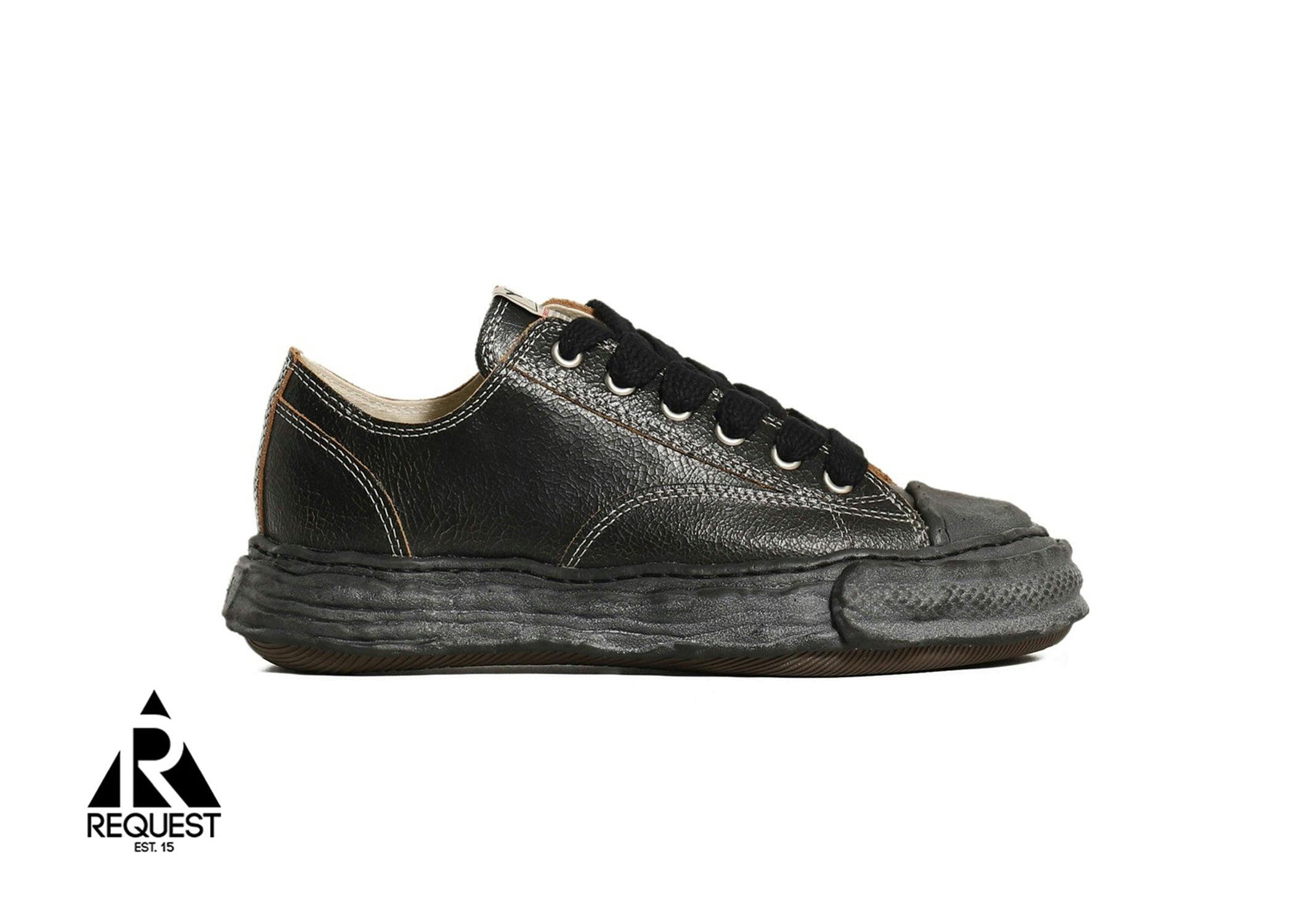 Mihara Yasuhiro Peterson Cracking Leather Low "Triple Black"